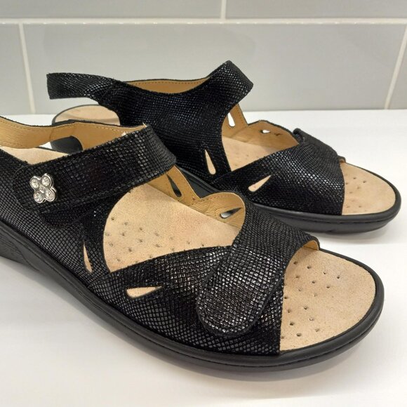 Laplume Mallory sandal, black, 9.5 (41) - Picture 1 of 6